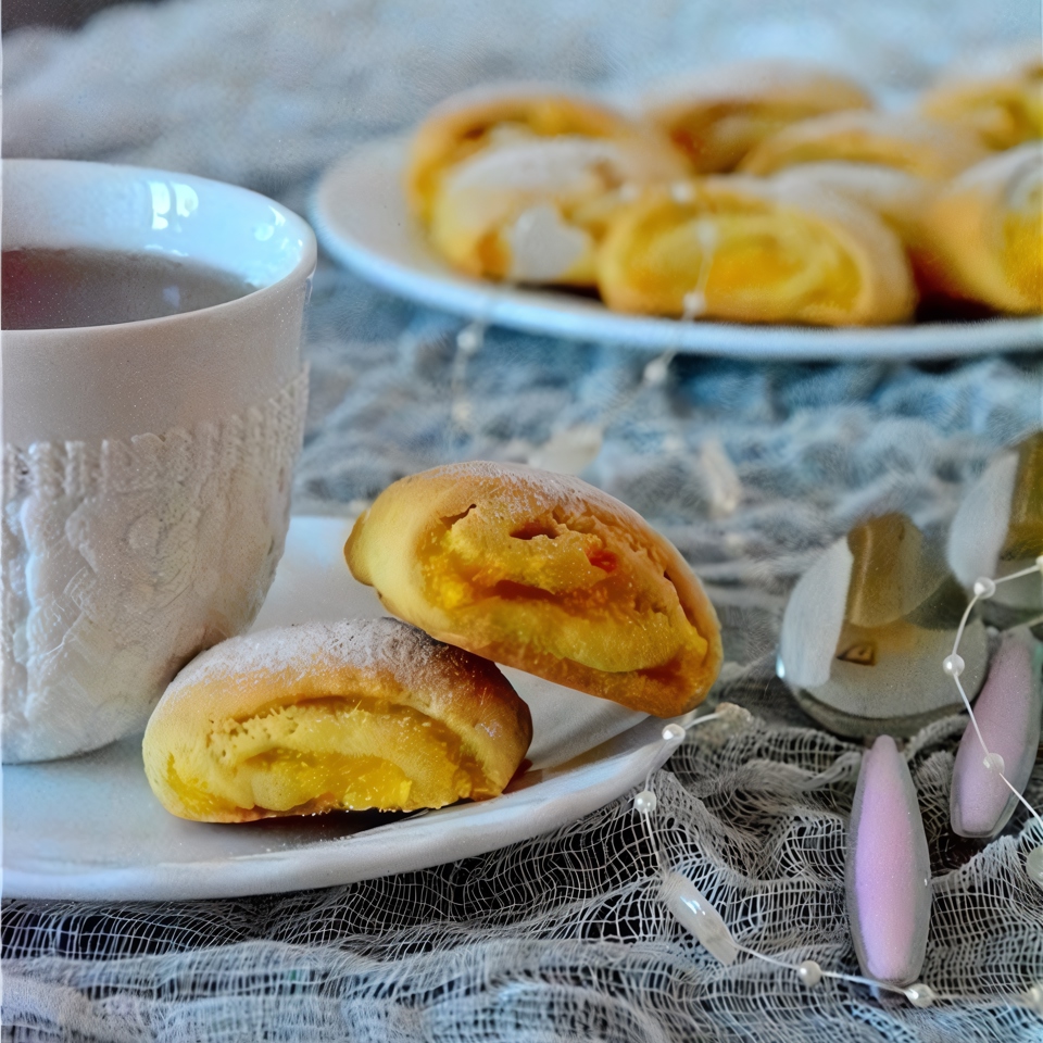 Печенье с апельсиновой начинкой