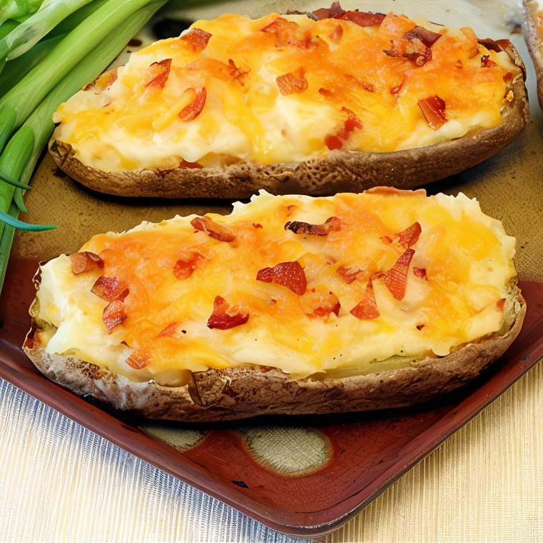 Печеный картофель с рокфором