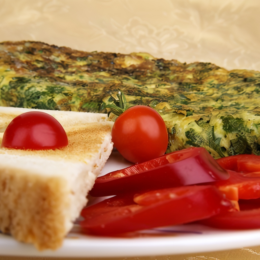 Печеный омлет с грюйером и шнитт-луком