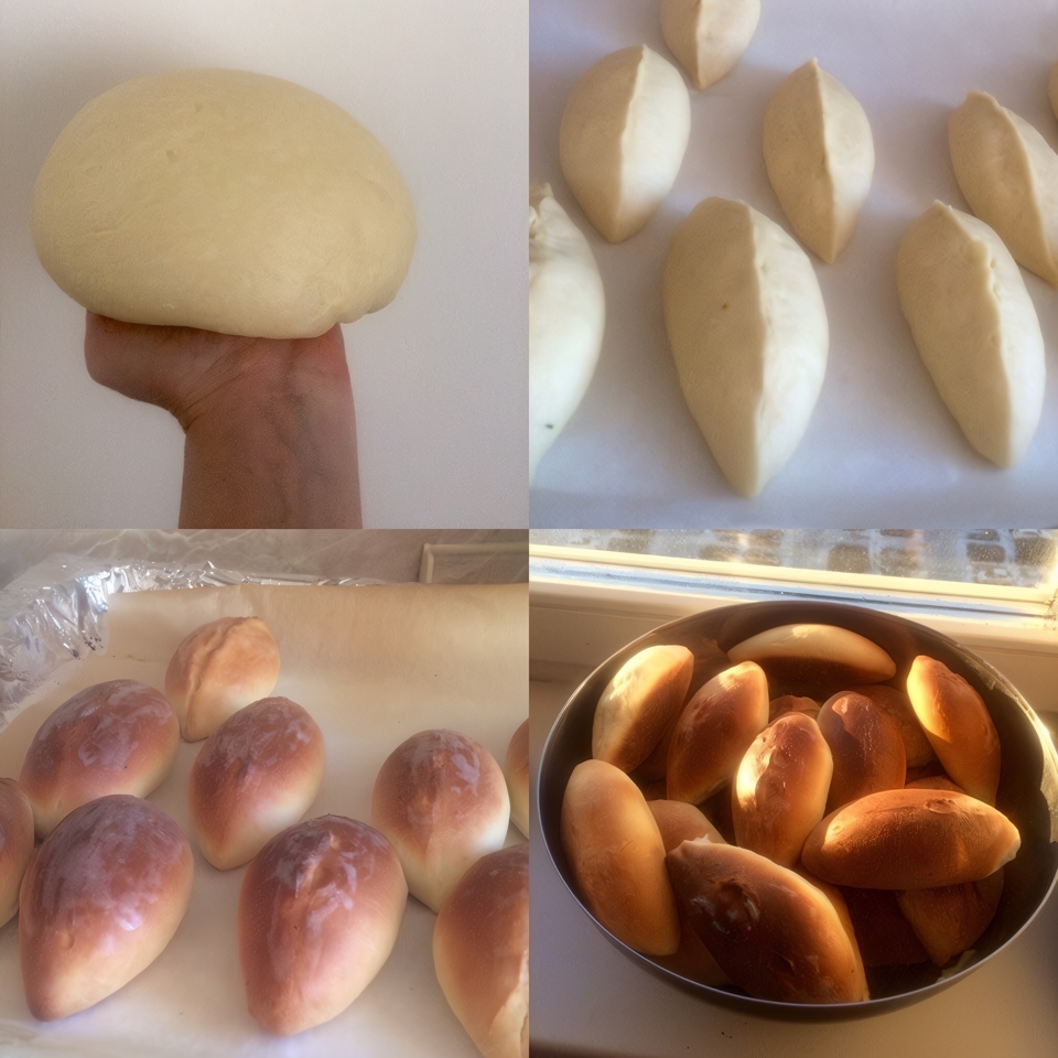 Пирожки печеные с картофелем и укропом