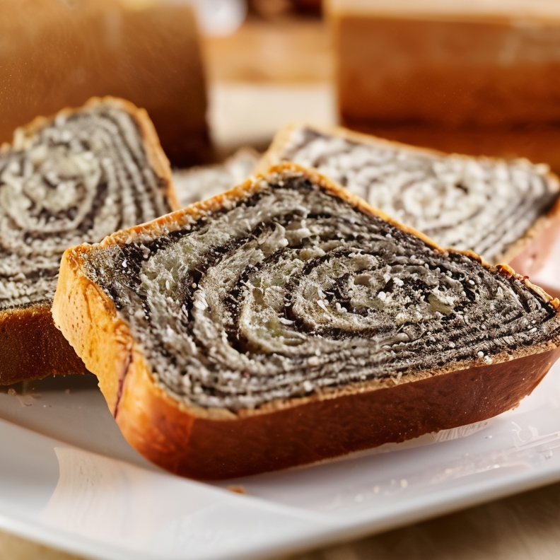 Пышный пирог с сочной маковой начинкой и изюмом