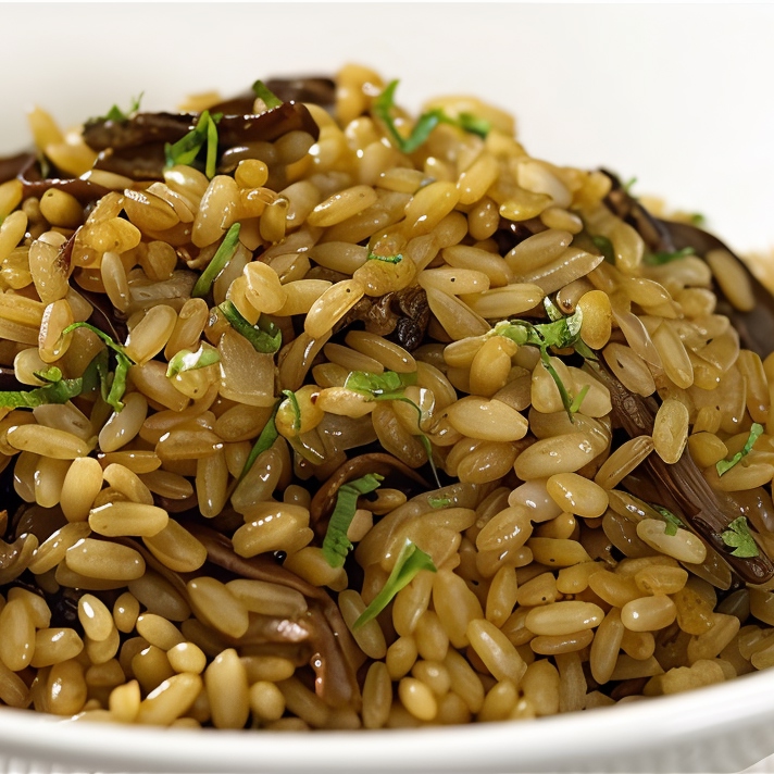 Плов с грибами