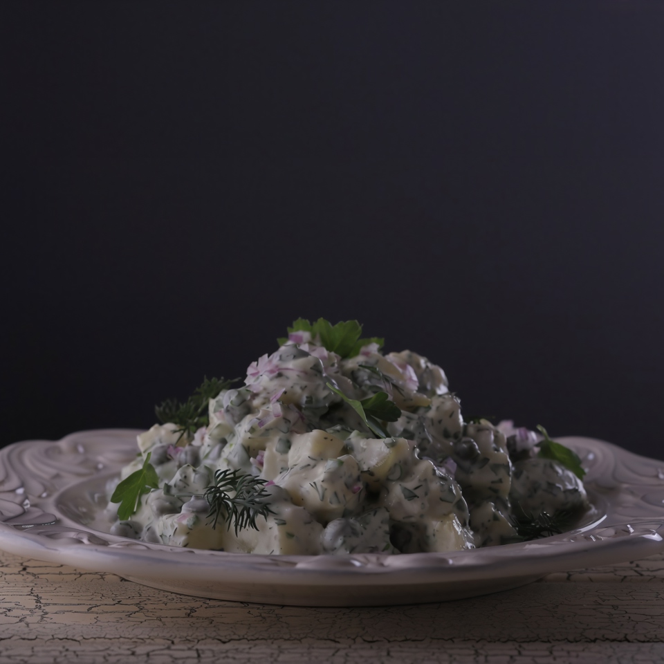 Рождественский картофельный салат
