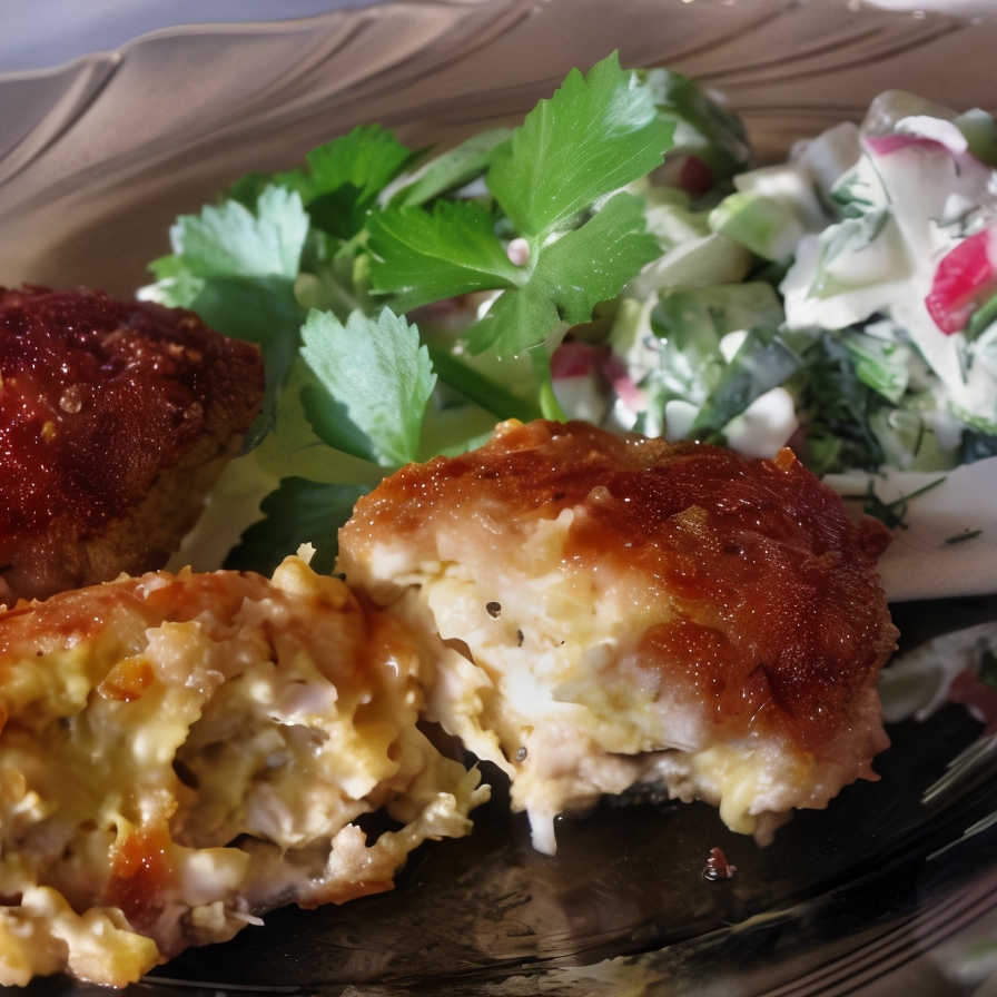 Рубленые куриные котлеты с сыром