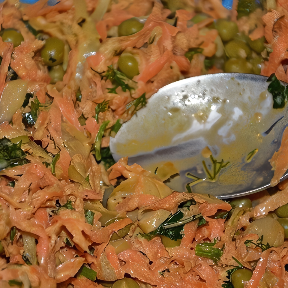 Салат из моркови с шампиньонами