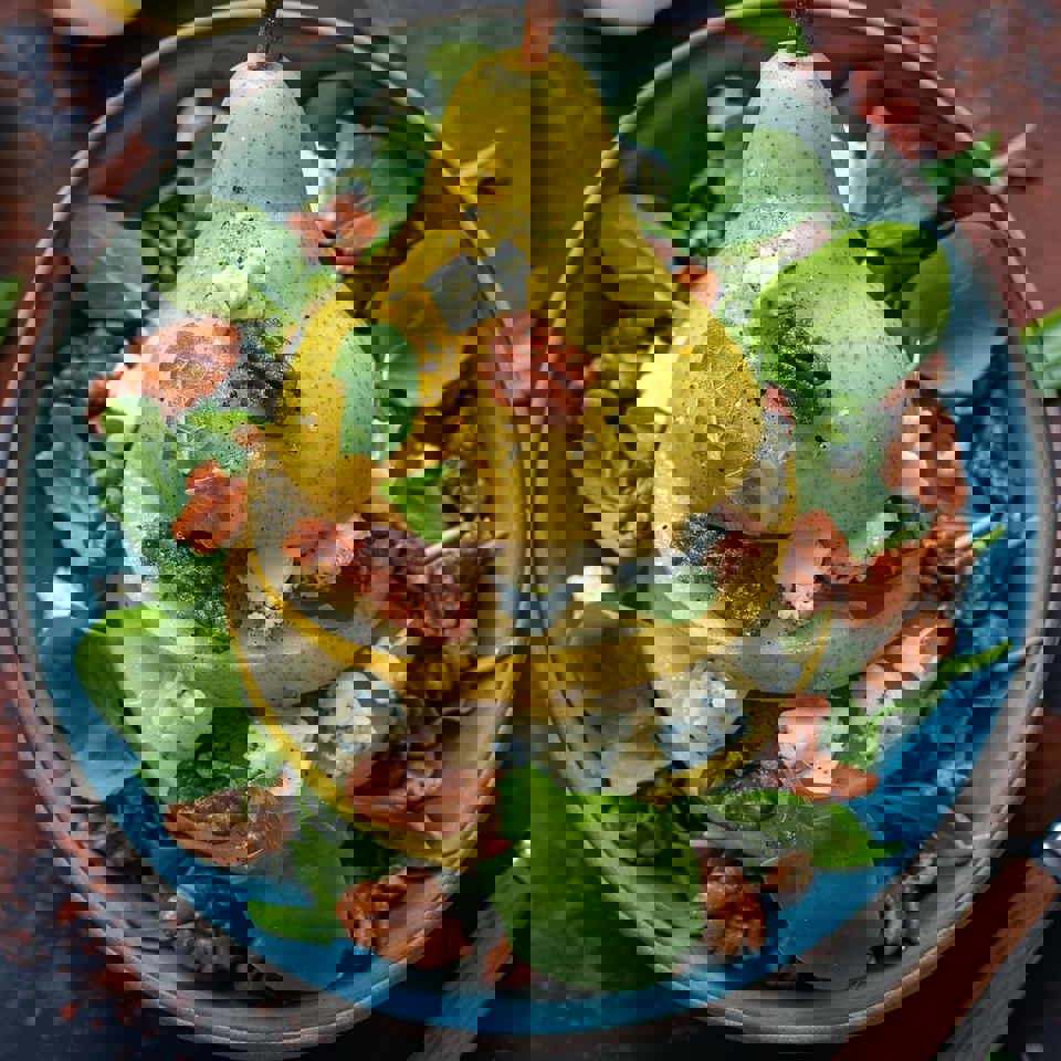Салат с грушей и сыром