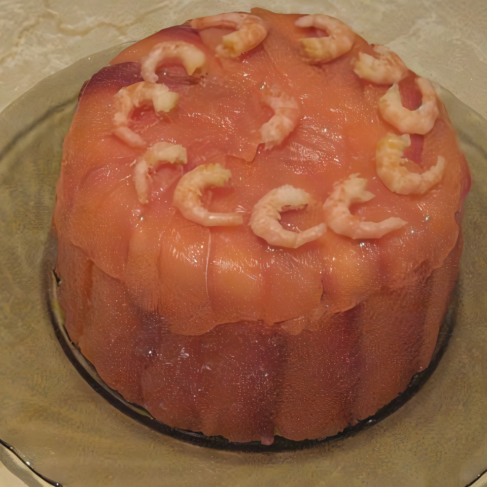 Салат-торт из морепродуктов