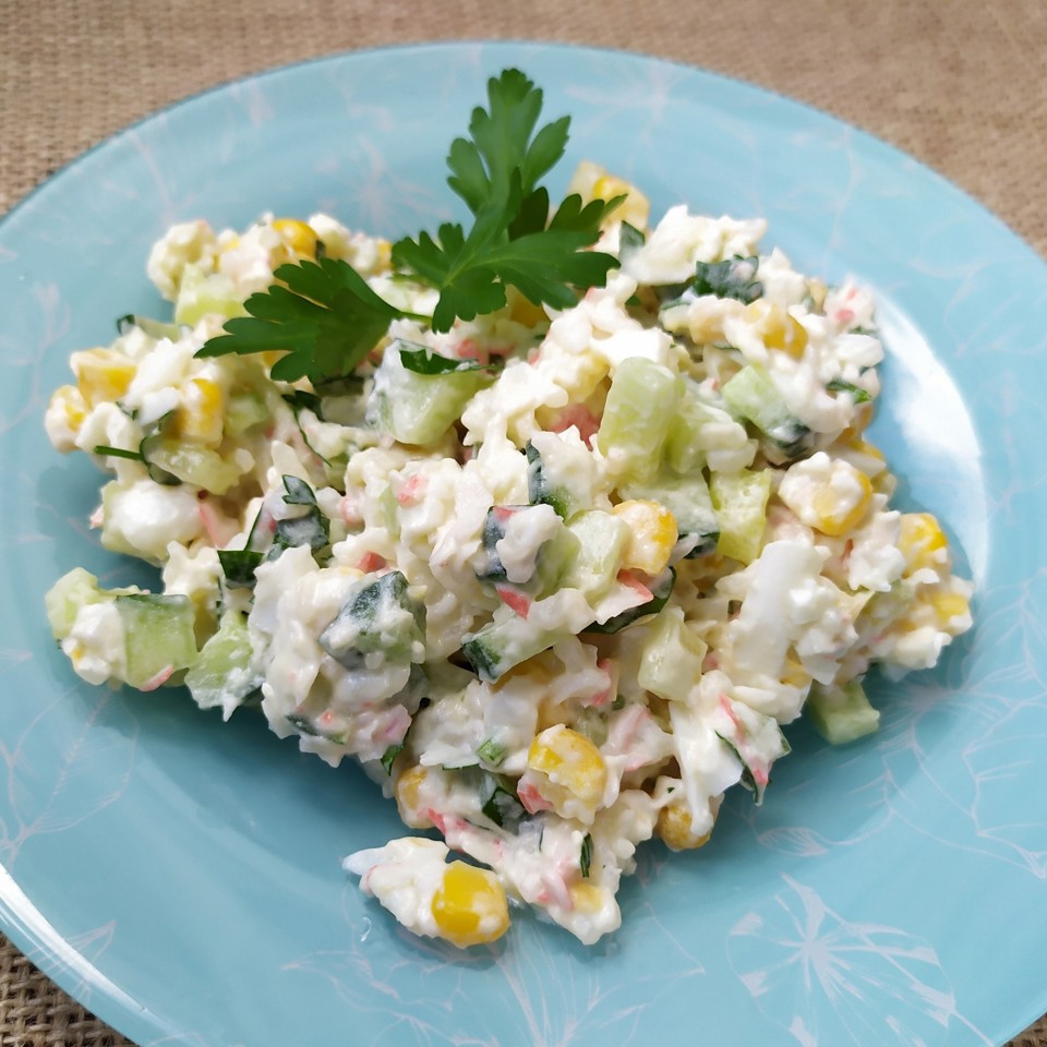 Самый вкусный крабовый салат