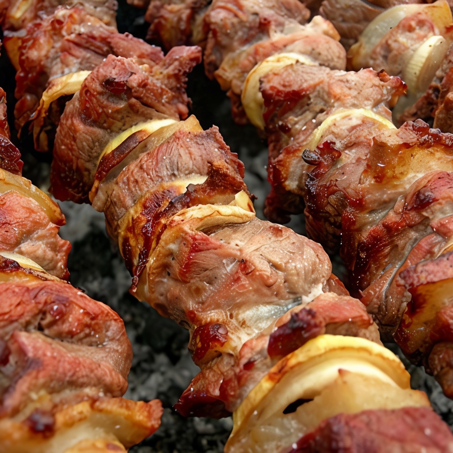 Шашлык из белого мяса