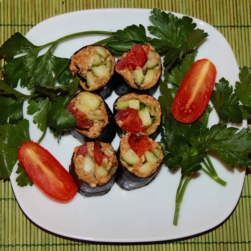 Сыроедческие роллы с семечками и авокадо
