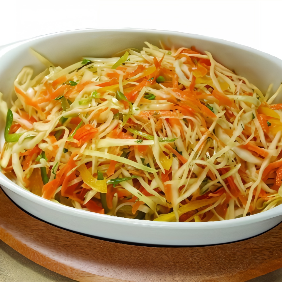 Сочный салат с оливковым маслом