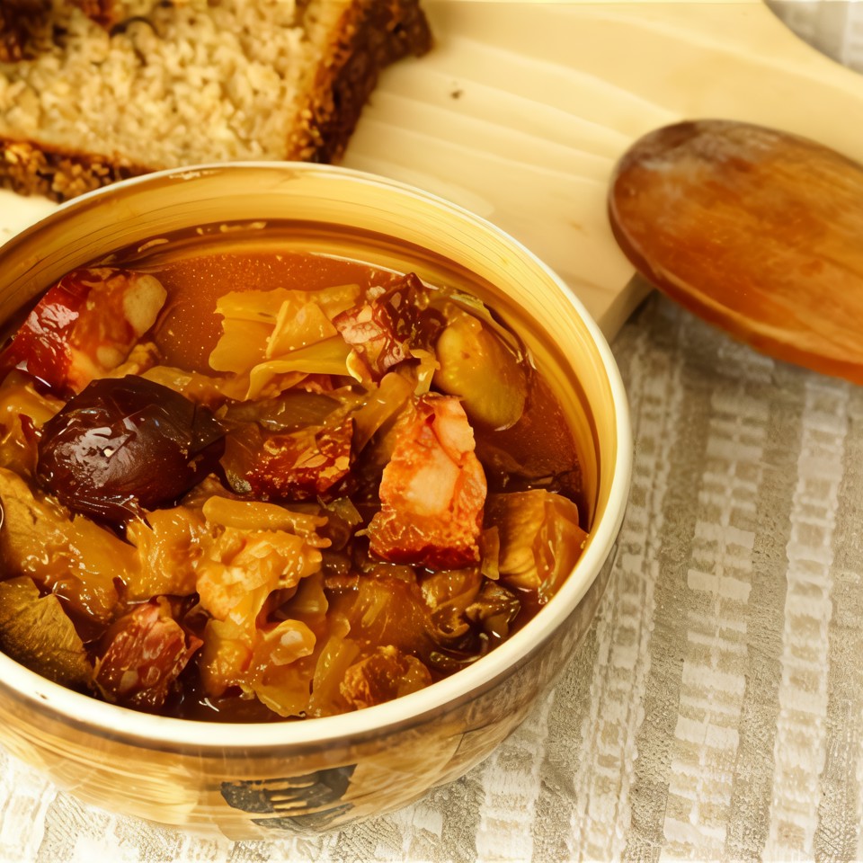 Солянка мясная с квашеной капустой