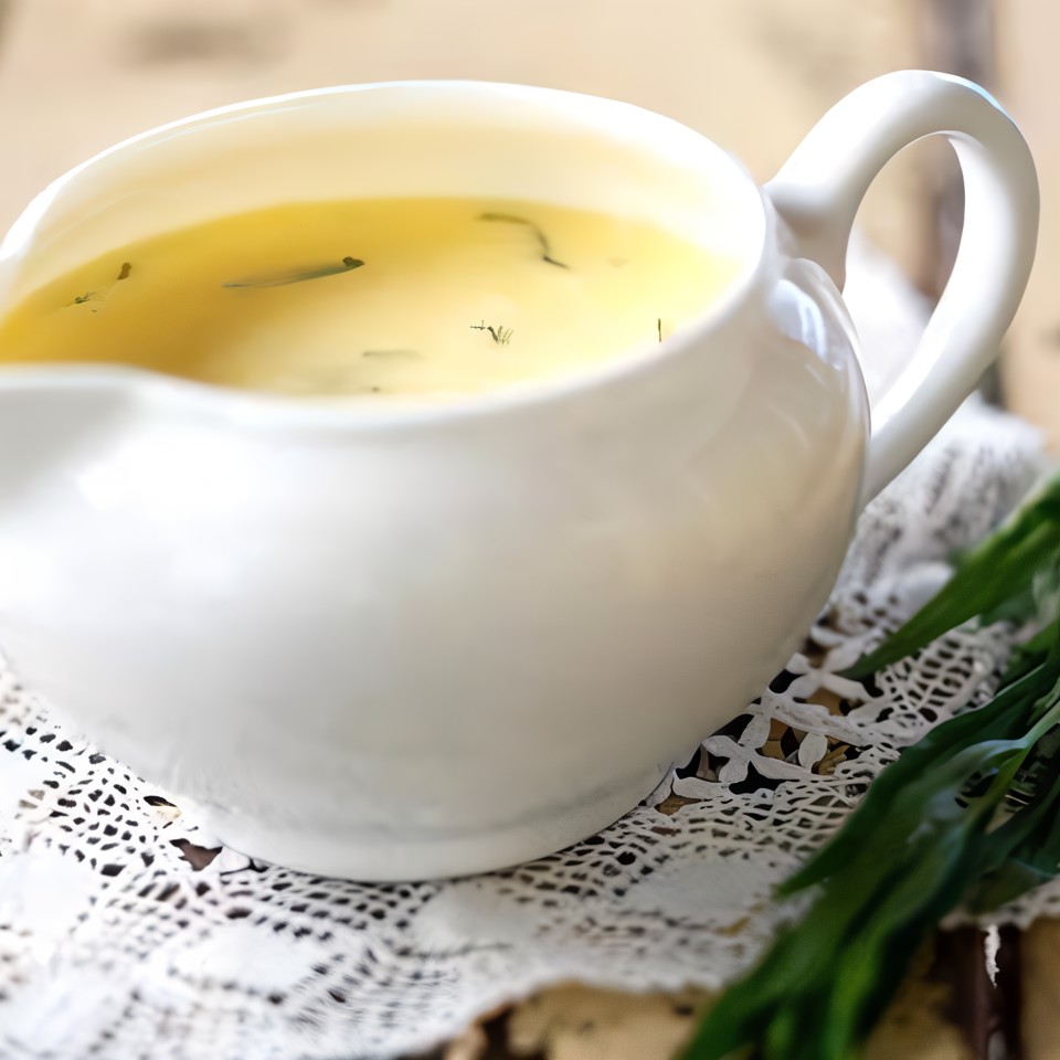 Соус велюте с эстрагоном к белому мясу и рыбе на гриле