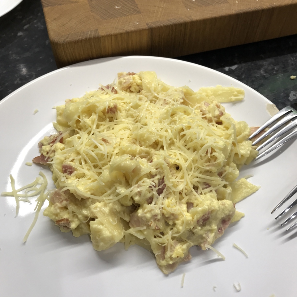 Спагетти под соусом карбонара