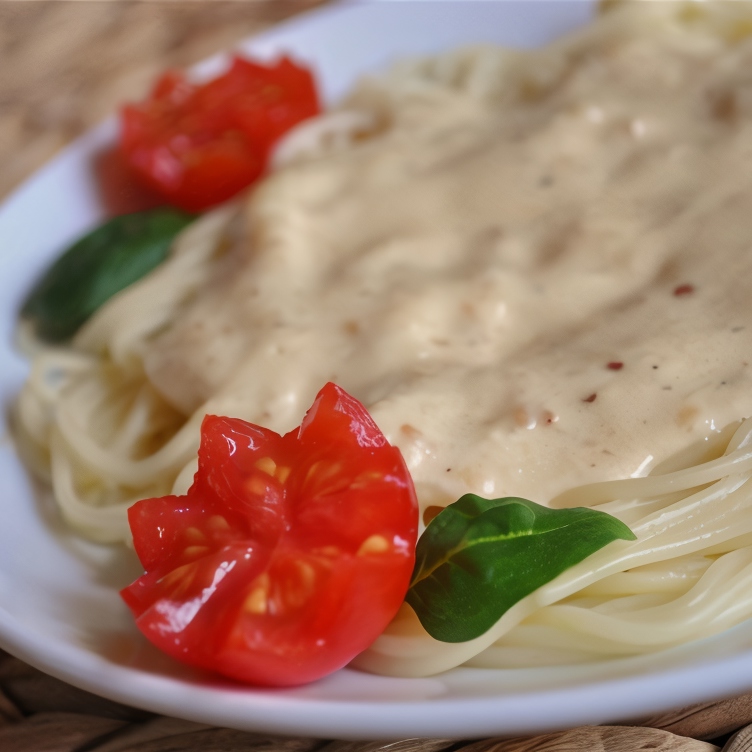 Спагетти с сырным соусом