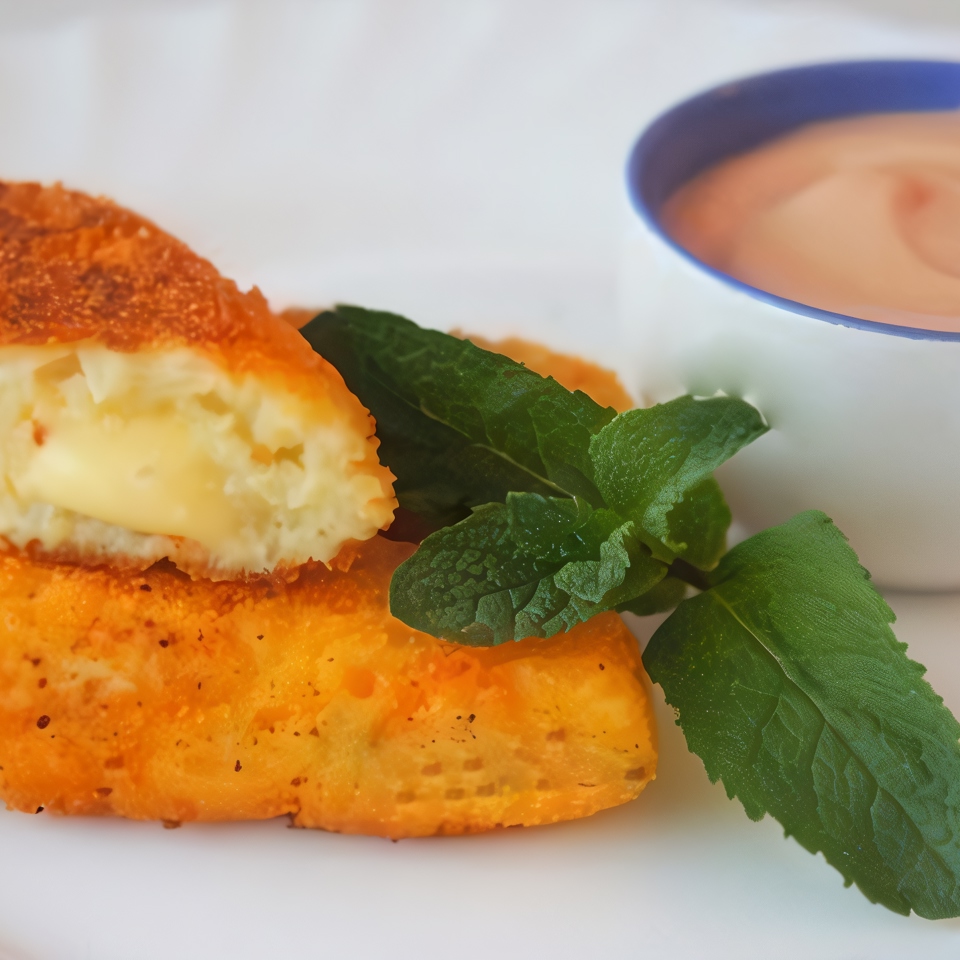 Сырные палочки в картофеле