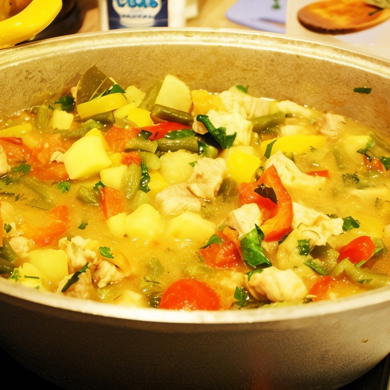 Тажин с мясом, зеленой фасолью и помидорами