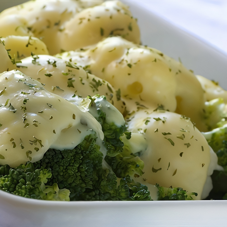 Запеченая брокколи с чесноком и пармезаном