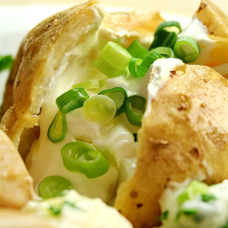 Запеченый картофель с ароматом чеснока