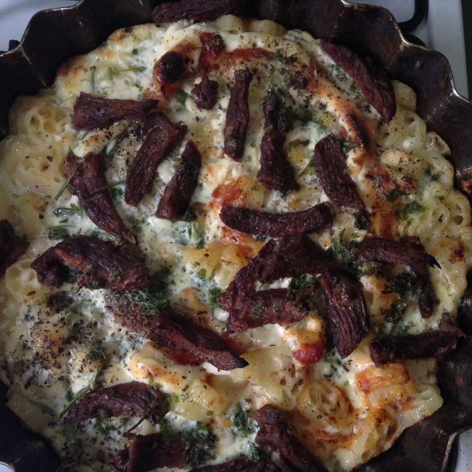 Запеканка с макаронами и говядиной
