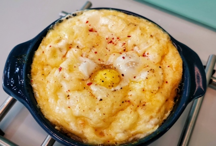 Фото шага рецепта Белковая яичница с сыром в духовке 152507 шаг 10  