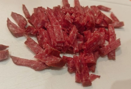 Фото шага рецепта Блинчики с сыром и колбасой 190892 шаг 7