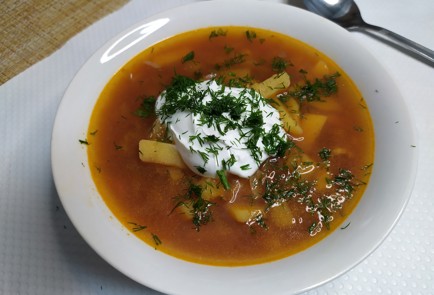 Фото шага рецепта Борщ с пекинской капустой 190737 шаг 11