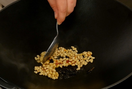 Фото шага рецепта Брокколи в азиатском стиле с булгуром и кедровыми орехами кимчи 93193 шаг 6  