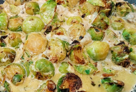 Фото шага рецепта Брюссельская капуста со сливками и сыром 152512 шаг 8  