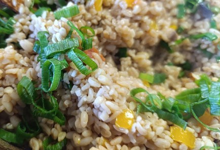 Фото шага рецепта Булгур с овощами и грибами 190831 шаг 16