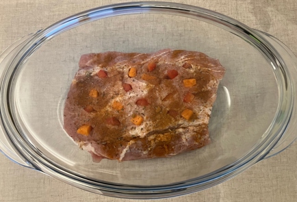 Фото шага рецепта Буженина с красным перцем морковью и острой приправой 175475 шаг 9  