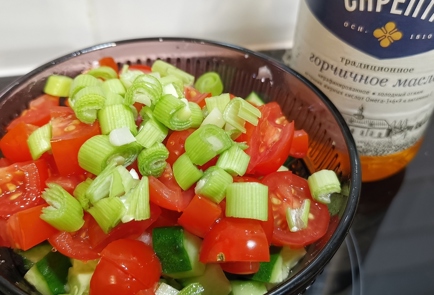 Фото шага рецепта Черноморский овощной салат 152344 шаг 4  