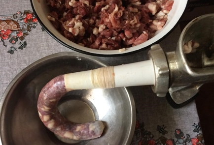 Фото шага рецепта Домашняя свиноговяжья колбаса 138738 шаг 3  