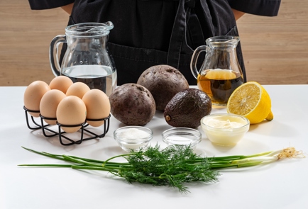 Фото шага рецепта Фаршированные яйца в свекольном маринаде 175394 шаг 1  