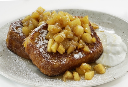 Фото шага рецепта Французские гренки с печеным яблоком 152988 шаг 11  