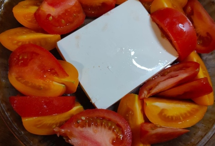 Фото шага рецепта Фунчоза с овощами сыром и беконом 175324 шаг 6  