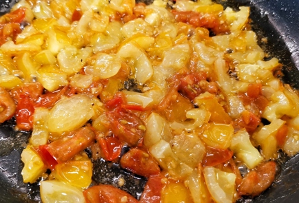 Фото шага рецепта Фузилли с помидорами черри и пармезаном 151427 шаг 10  