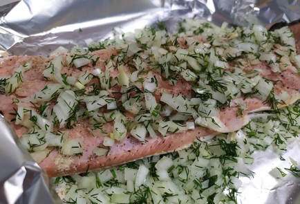 Фото шага рецепта Горбуша в фольге 190911 шаг 10  