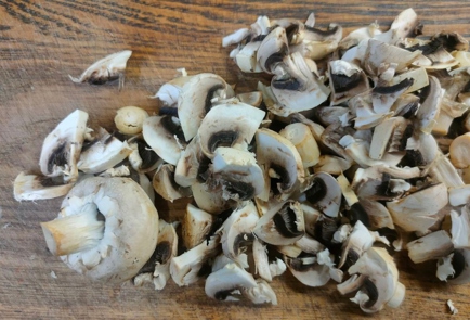 Фото шага рецепта Гречневая лапша соба с грибами луком и индейкой 175457 шаг 4  