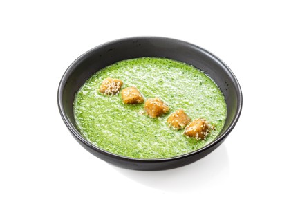 Фото шага рецепта Холодный огуречный суп с хрустящим тофу 186657 шаг 11  