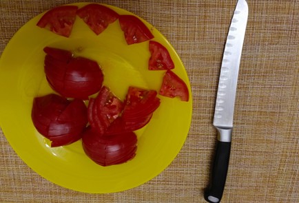 Фото шага рецепта Холодный салат из кабачков и помидоров 186747 шаг 6  