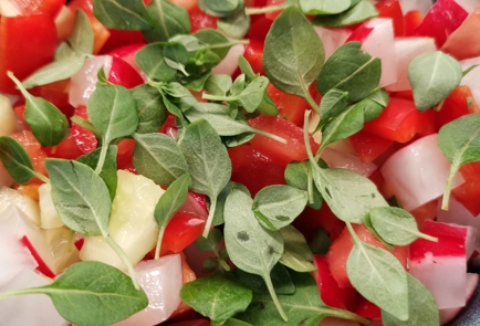 Фото шага рецепта Итальянский летний салат 153102 шаг 7  