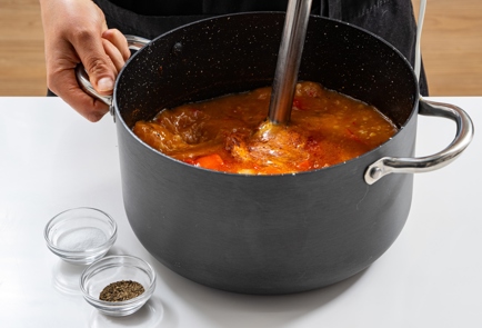 Фото шага рецепта Израильский суп из перца и чечевицы 176343 шаг 11  