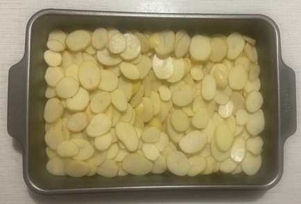 Фото шага рецепта Картошка с лисичками запеченные в сливках 174273 шаг 5  