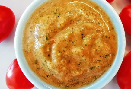 Фото шага рецепта Кавказский томатный соус с зеленью 152352 шаг 4  