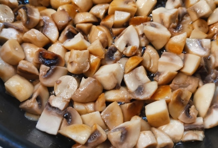 Фото шага рецепта Кетоспагетти с грибами 174870 шаг 4  