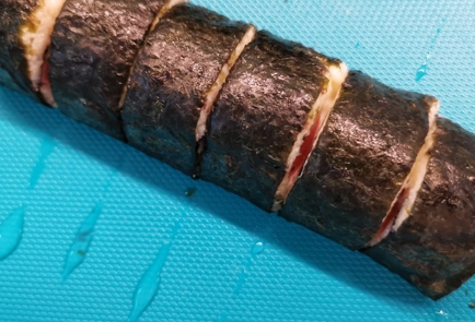 Фото шага рецепта Кетороллы из цветной капусты с лососем 153109 шаг 13  
