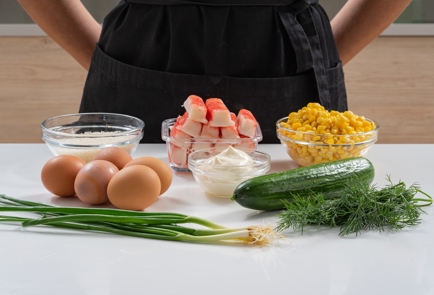 Крабовый салат — пошаговый рецепт с фото