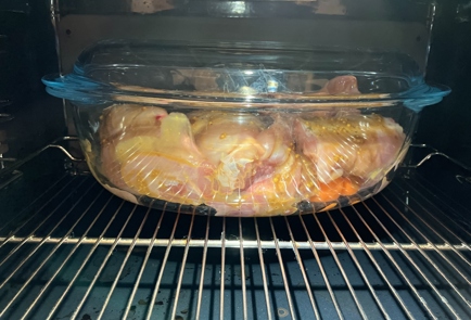 Фото шага рецепта Кролик запеченный с морковью в духовке 174085 шаг 9  