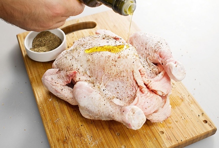 Фото шага рецепта Курица запеченная в хрустящей корочке с имбирем и апельсинами 30720 шаг 2  